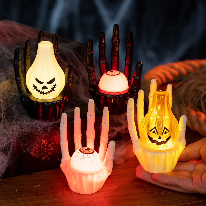Halloween Pumpkin Decor Led - Lámpara de noche con forma de