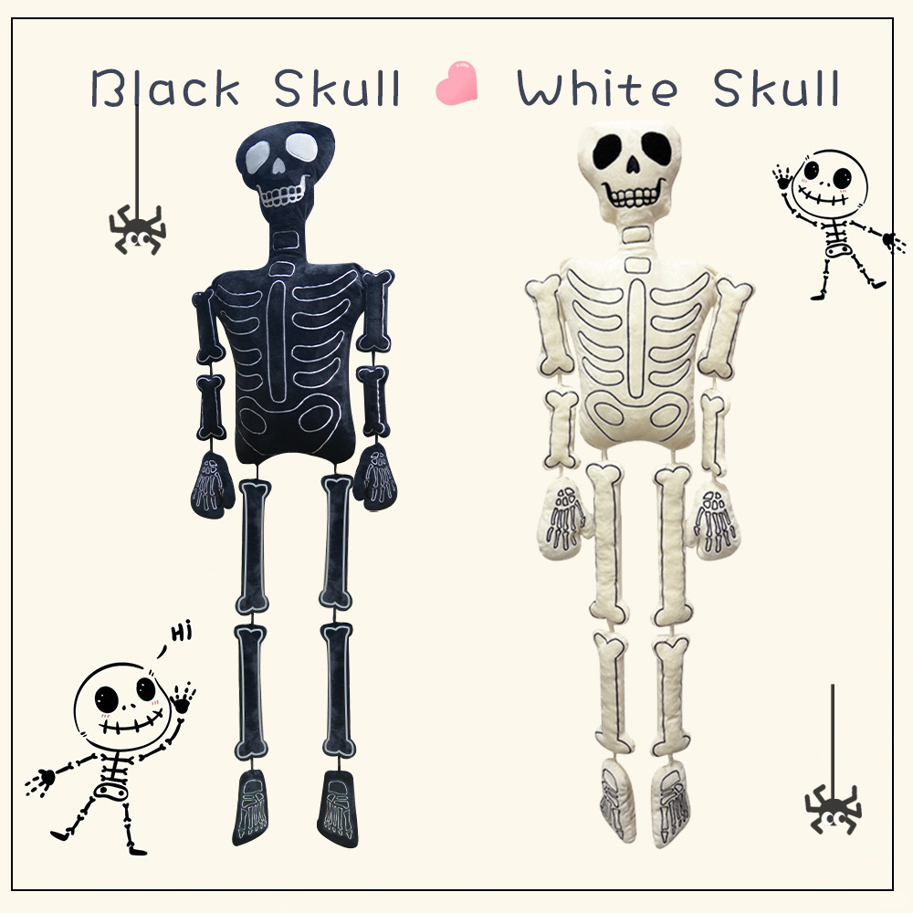 Halloween Skeleton Decoration - Muñeco de Peluche de Esqueleto de