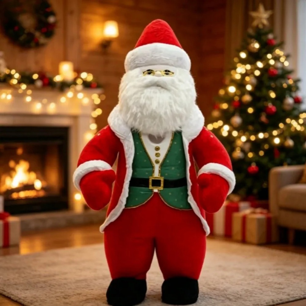 Halloween Costume Adult - Disfraz Inflable de Santa Claus, Tamaño