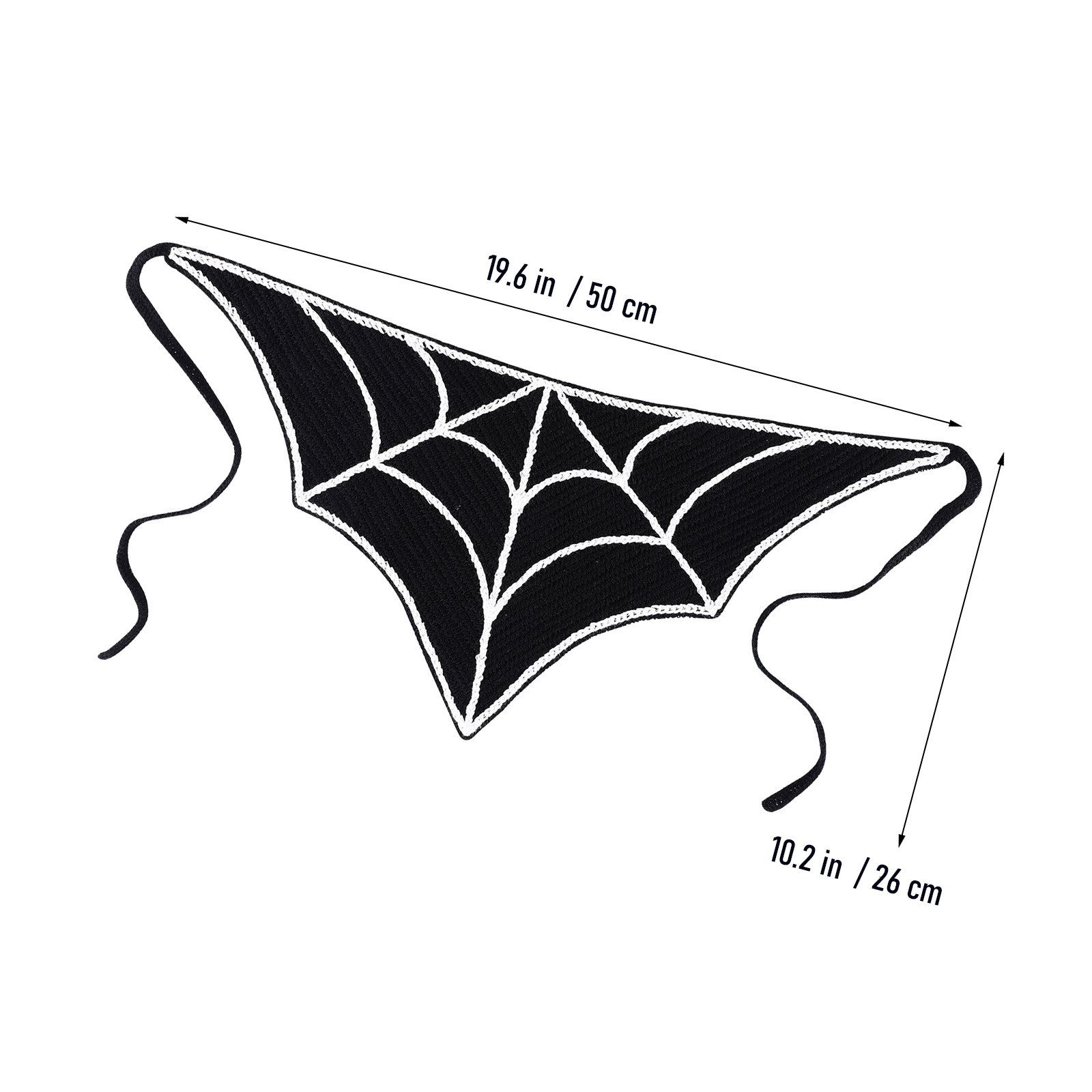 Pañuelo triangular con diseño  - Spider Web Halloween Decoration reseña y precio