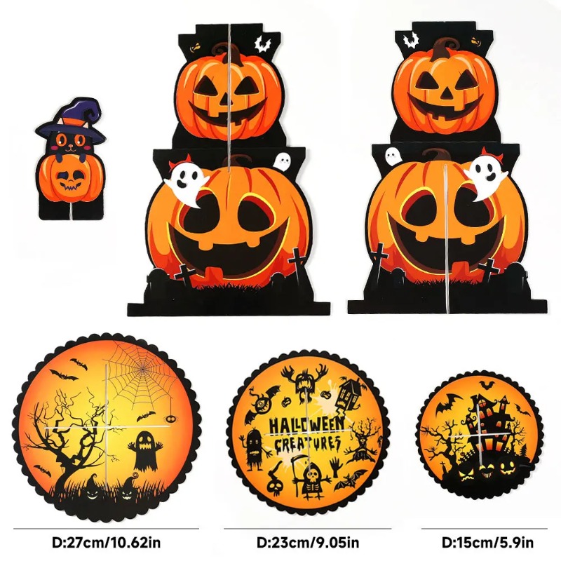 1-4 Unidades Soporte de Postre - Spider Web Halloween Decoration reseña y precio