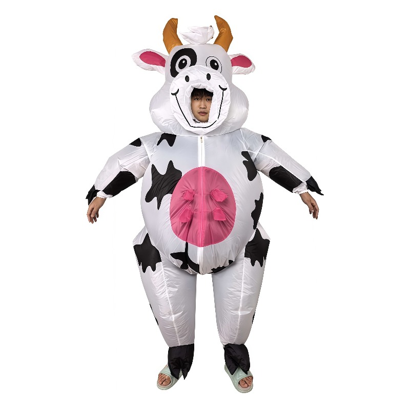 Disfraz inflable de vaca para  - Halloween Costume Adult reseña y precio