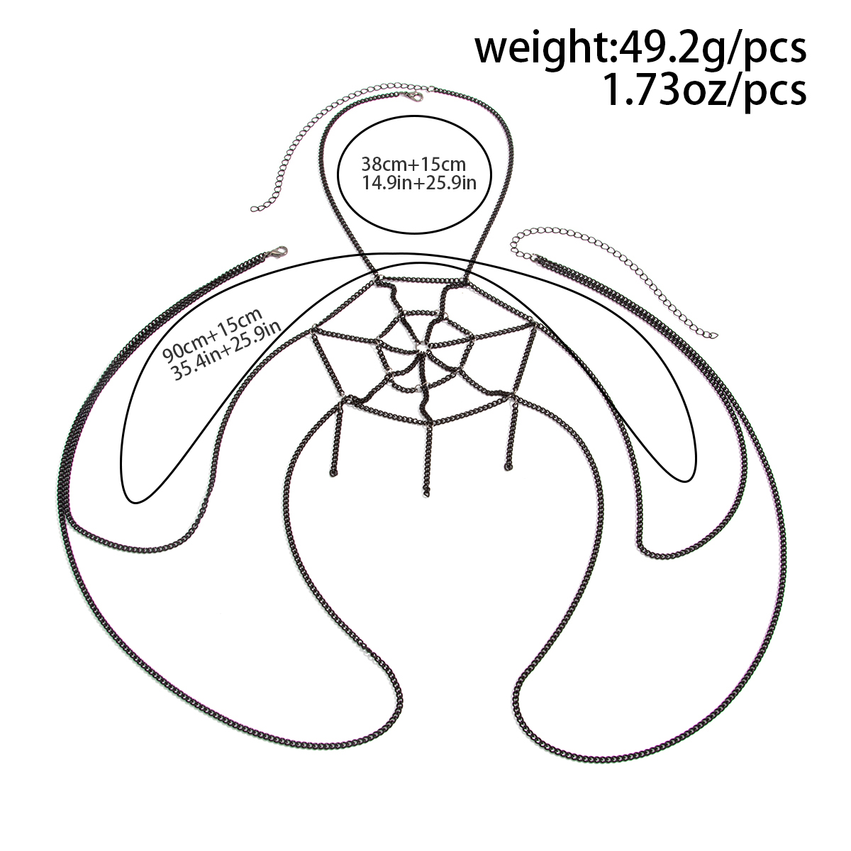 KunJoe Joyería Creativa y Sexy - Spider Web Halloween Decoration reseña y precio