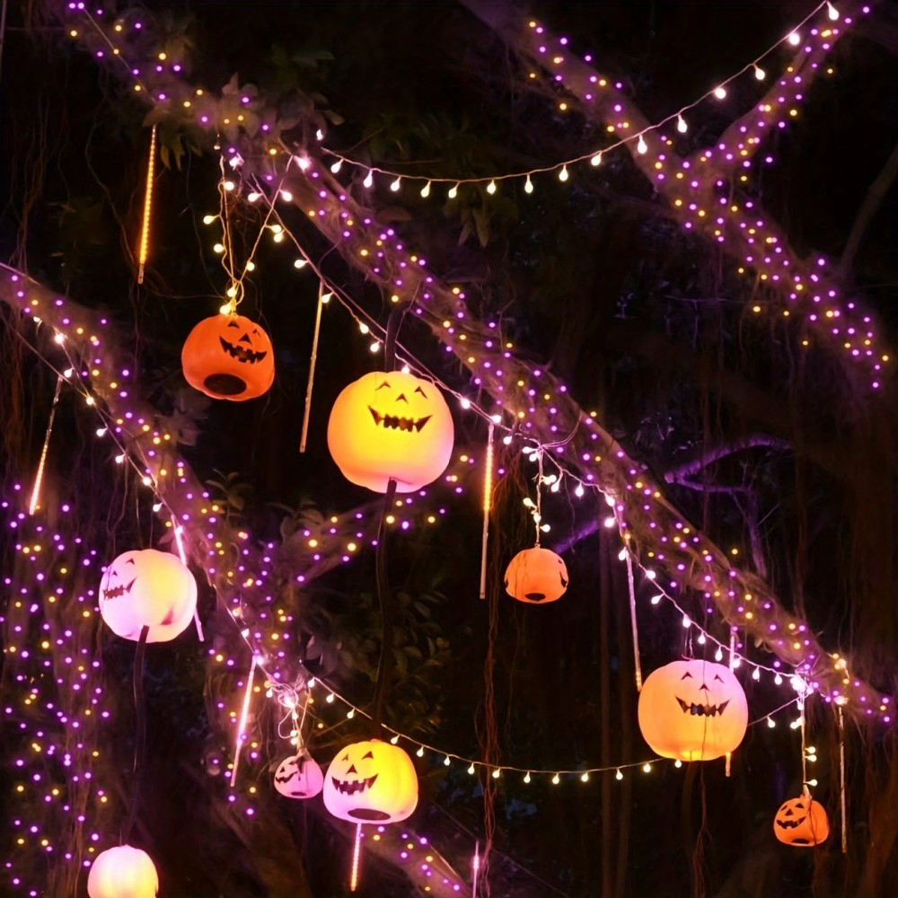 1/2PC12M100LED Cadena de luces - Halloween Led String Lights Orange reseña y precio
