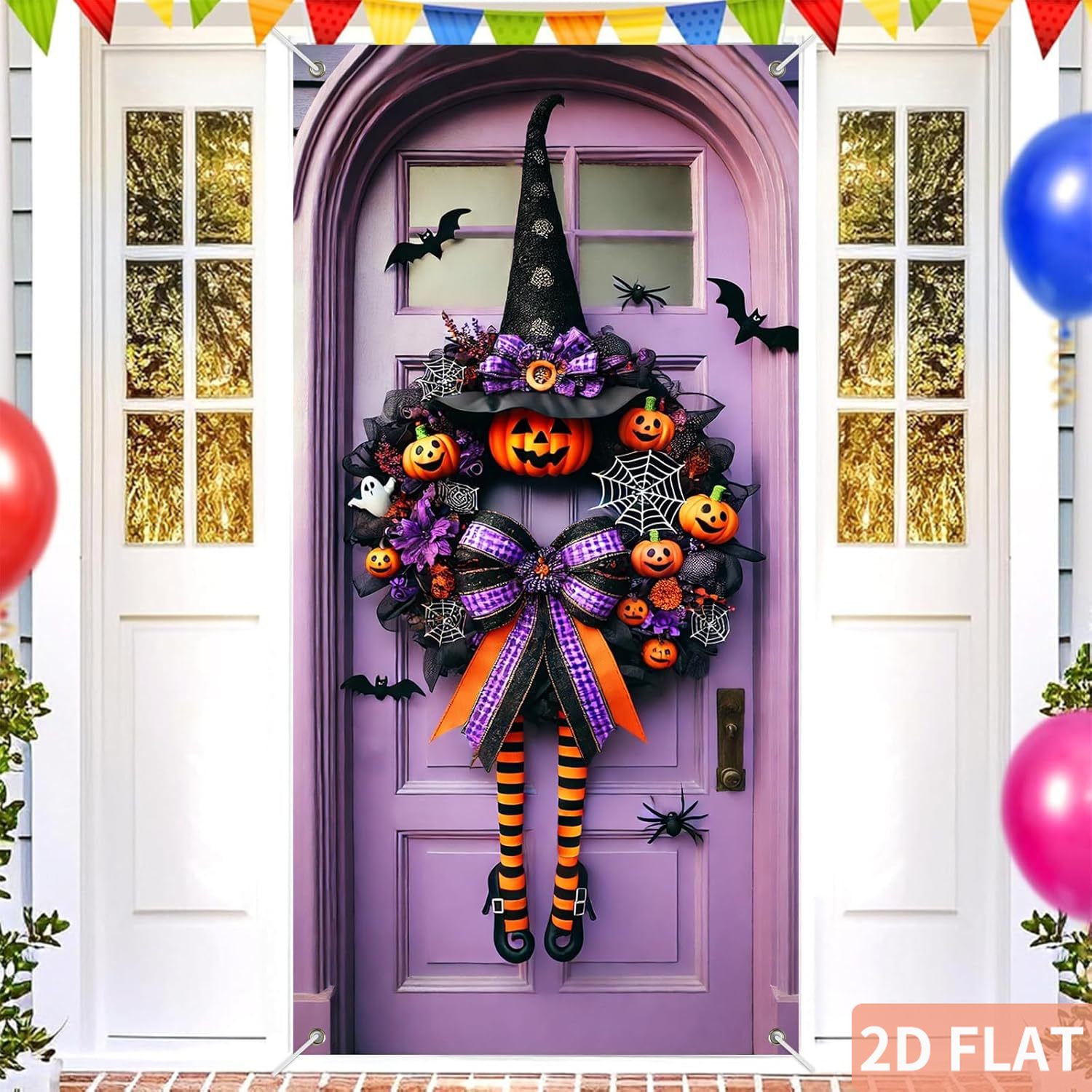 Guirnalda de brujas para Hallo - Spider Web Halloween Decoration reseña y precio