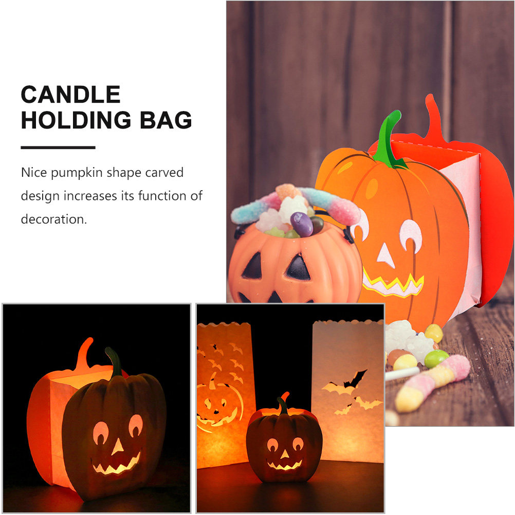 12 unidades de bolsas decorati - Halloween Pumpkin Decor Led reseña y precio