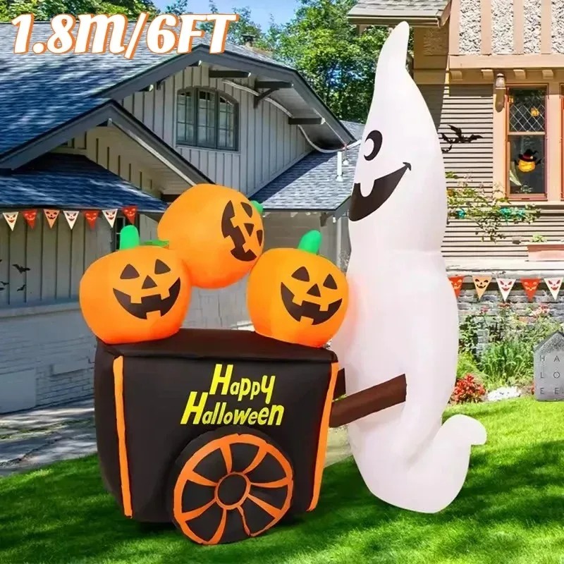 Decoraciones navideñas al aire - Halloween Pumpkin Decor Led reseña y precio