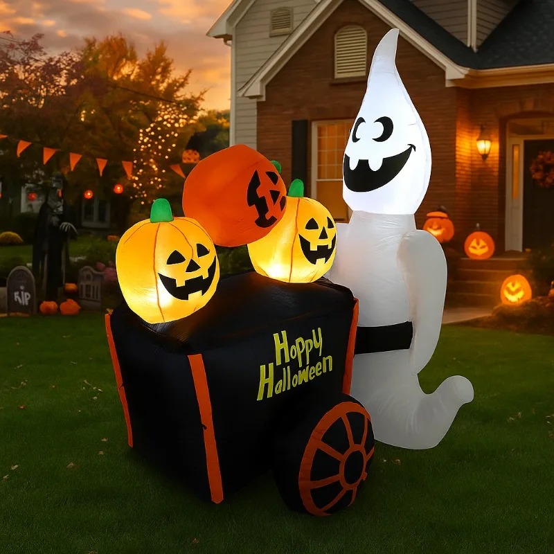 Decoraciones navideñas al aire - Halloween Pumpkin Decor Led reseña y precio