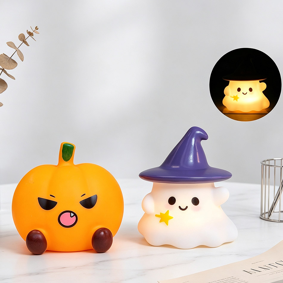 Lámpara Nocturna de Silicona c - Halloween Pumpkin Decor Led reseña y precio
