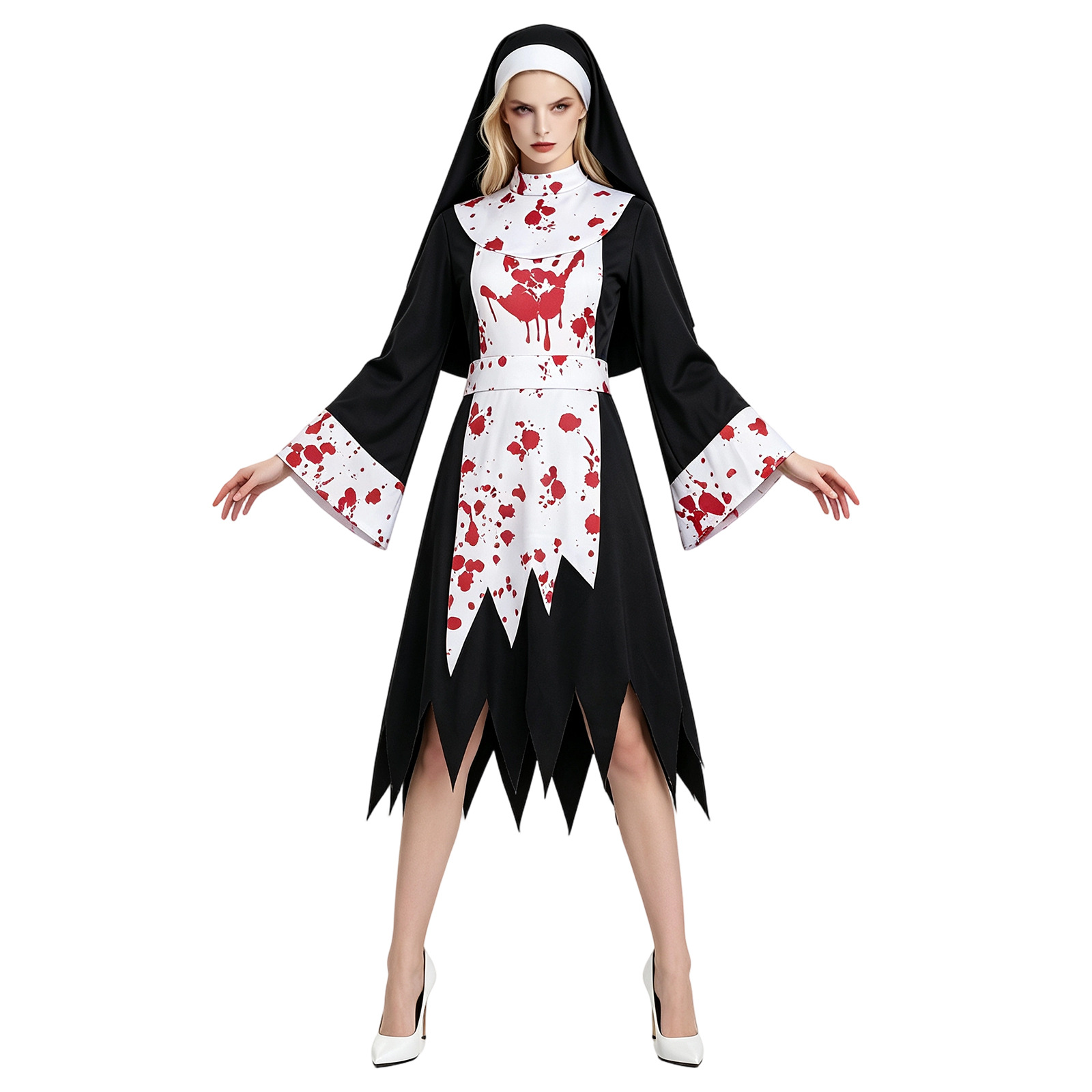 Disfraz de Monja Oscura Aterra - Halloween Costume Kids reseña y precio