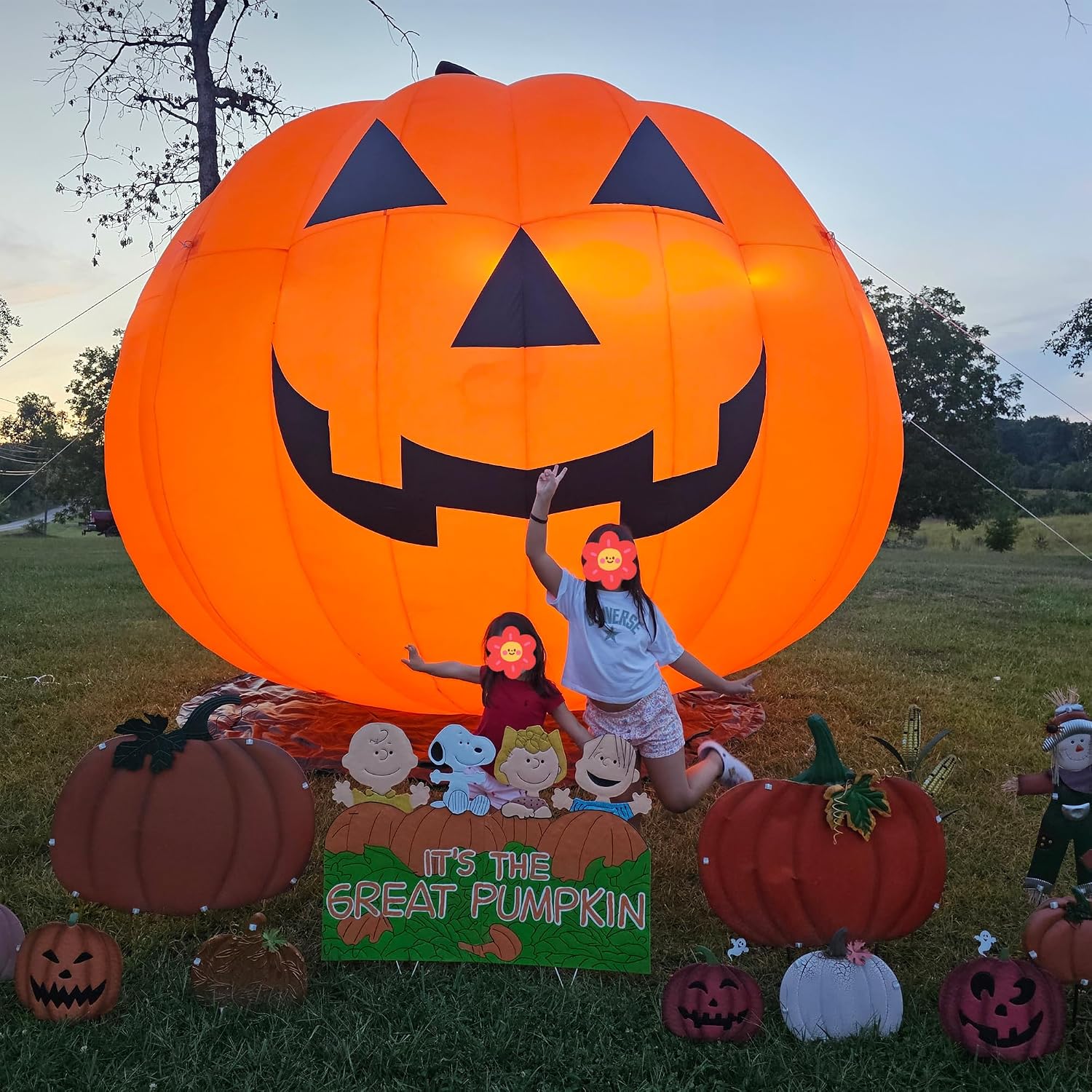 Decoraciones Inflables Gigante - Halloween Pumpkin Decor Led reseña y precio