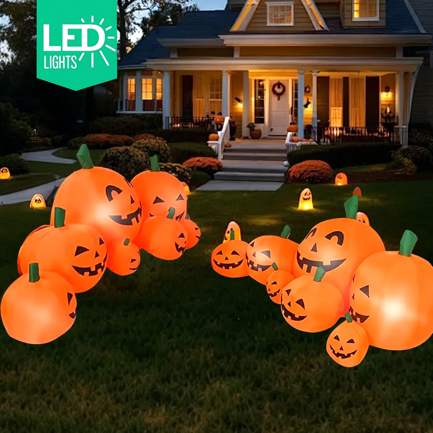 NUEVA llegada: calabaza inflab - Halloween Pumpkin Decor Led reseña y precio