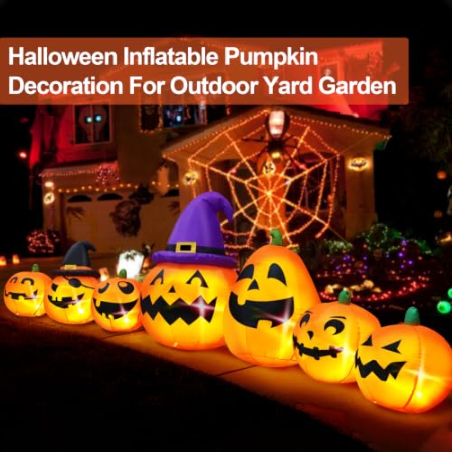 Decoración inflable de calabaz - Halloween Pumpkin Decor Led reseña y precio