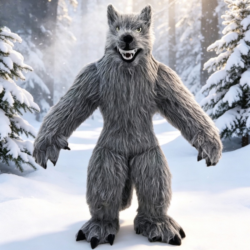 Disfraz de Mascota de Lobo Gri - Halloween Costume Adult reseña y precio