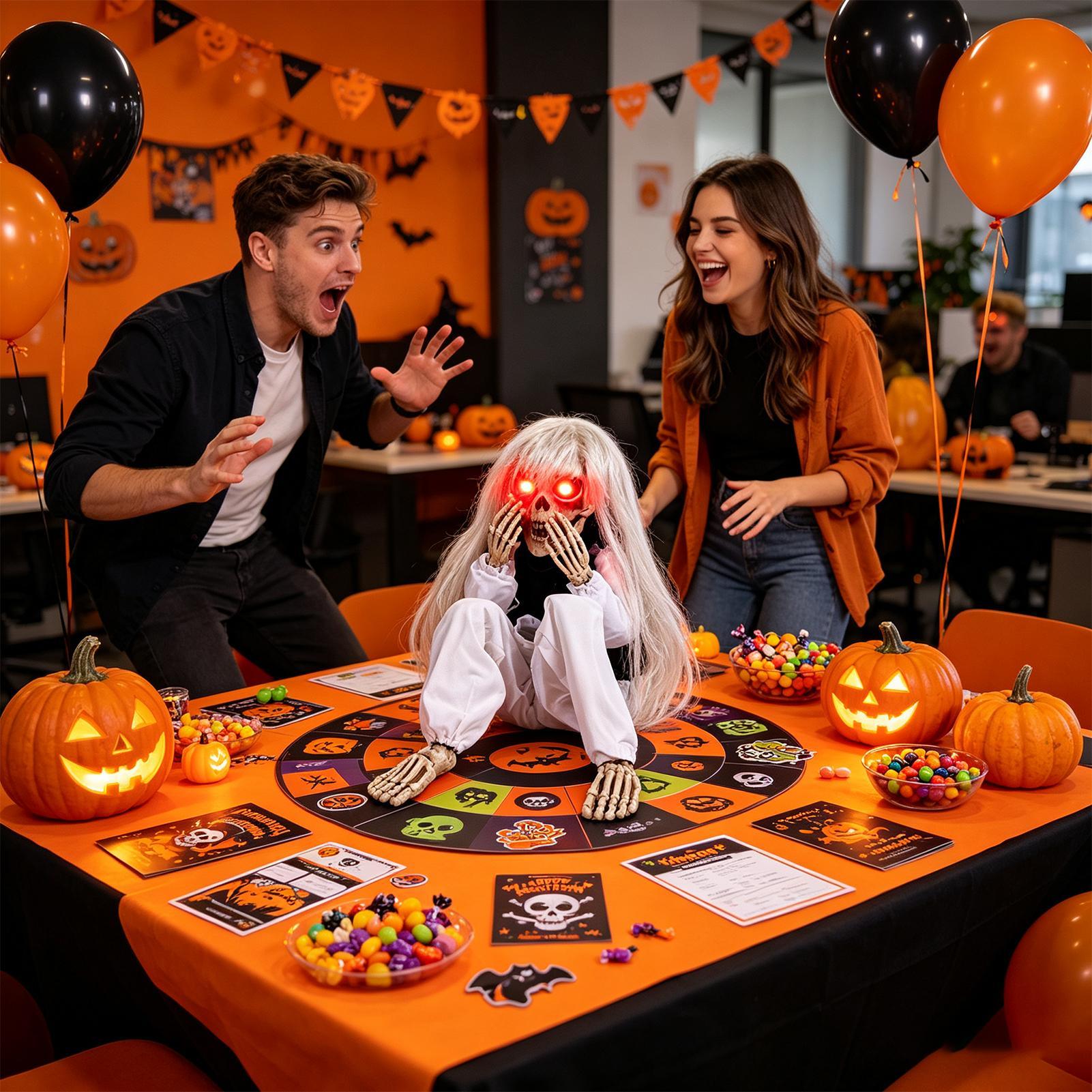 Esqueleto de Halloween con pel - Halloween Skeleton Decoration reseña y precio