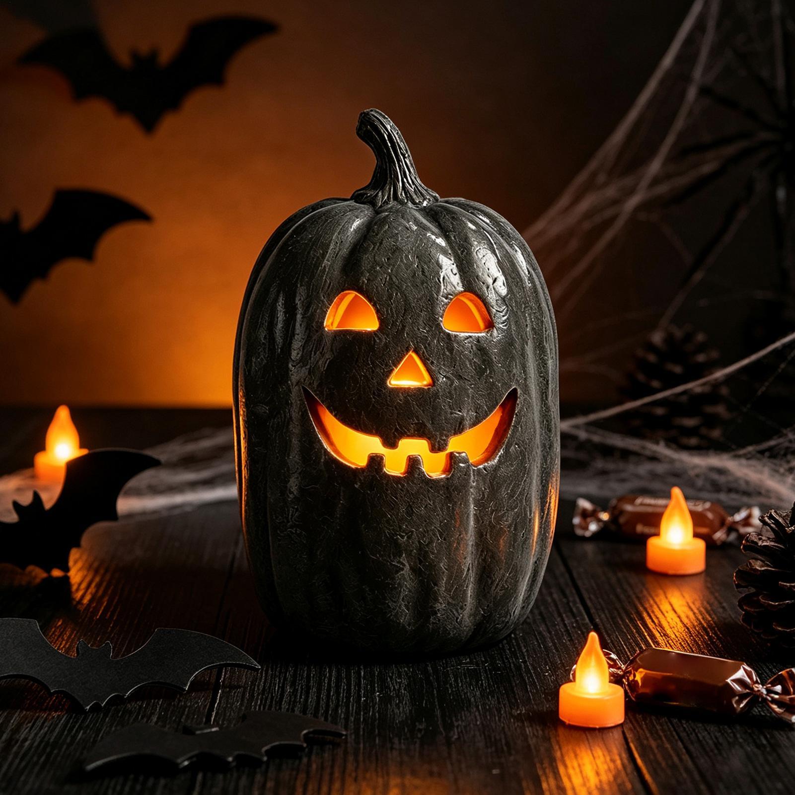 Decoración de calabaza de Hall - Pumpkin Lantern Halloween reseña y precio